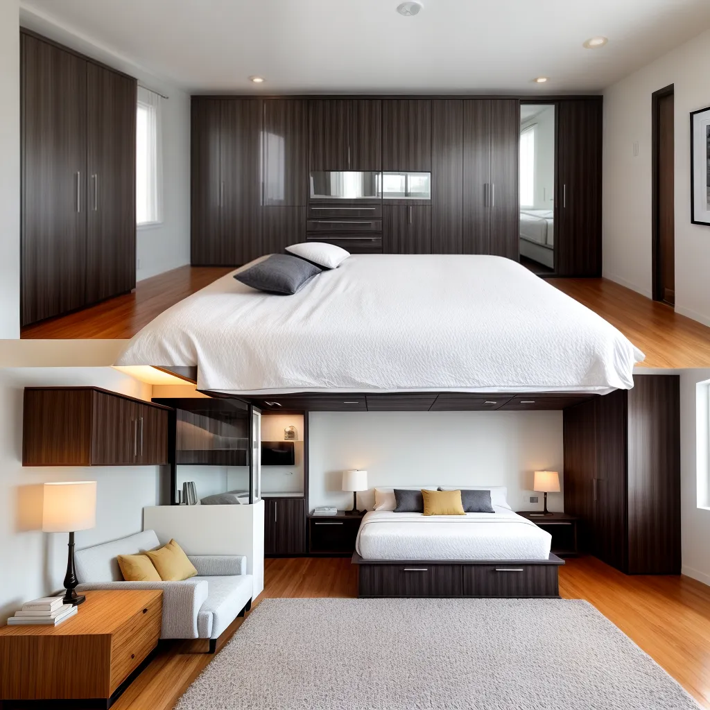 quarto acochoado mobiliario espelho