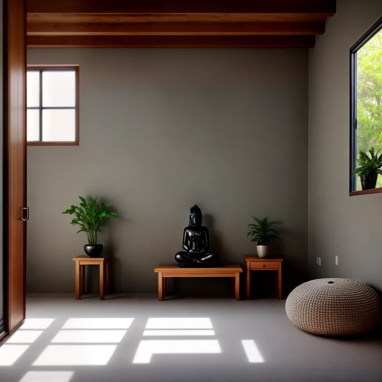 Móveis essenciais para uma sala de meditação