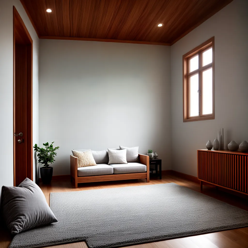 sala meditacao serenidade cushion buda