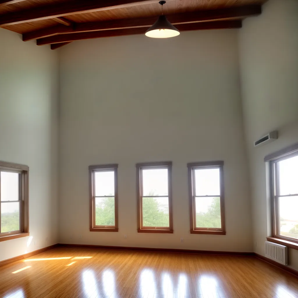 estudio yoga iluminacao suave paz
