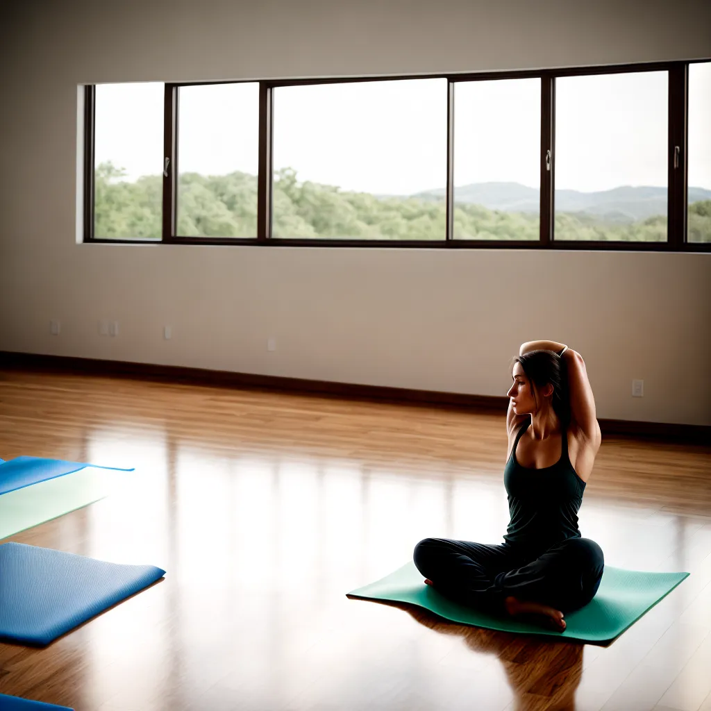 estudio yoga luz natural ambiente sereno