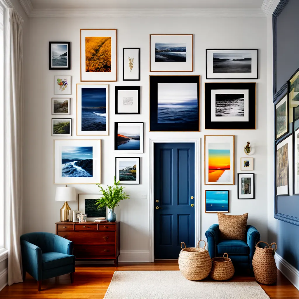 galeria arte fotos corredor vibrante