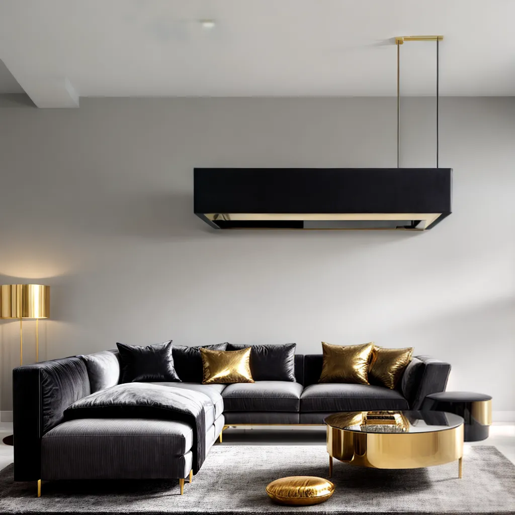 sala estar moderna poltrona veludo