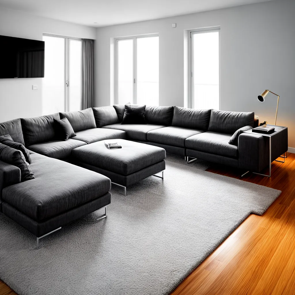 sala estar sofa moderno conforto