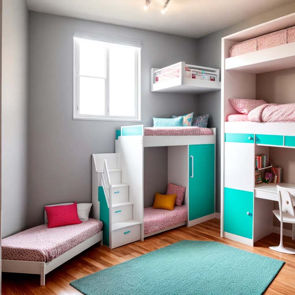 quarto infantil divertido mobiliario colorido 1