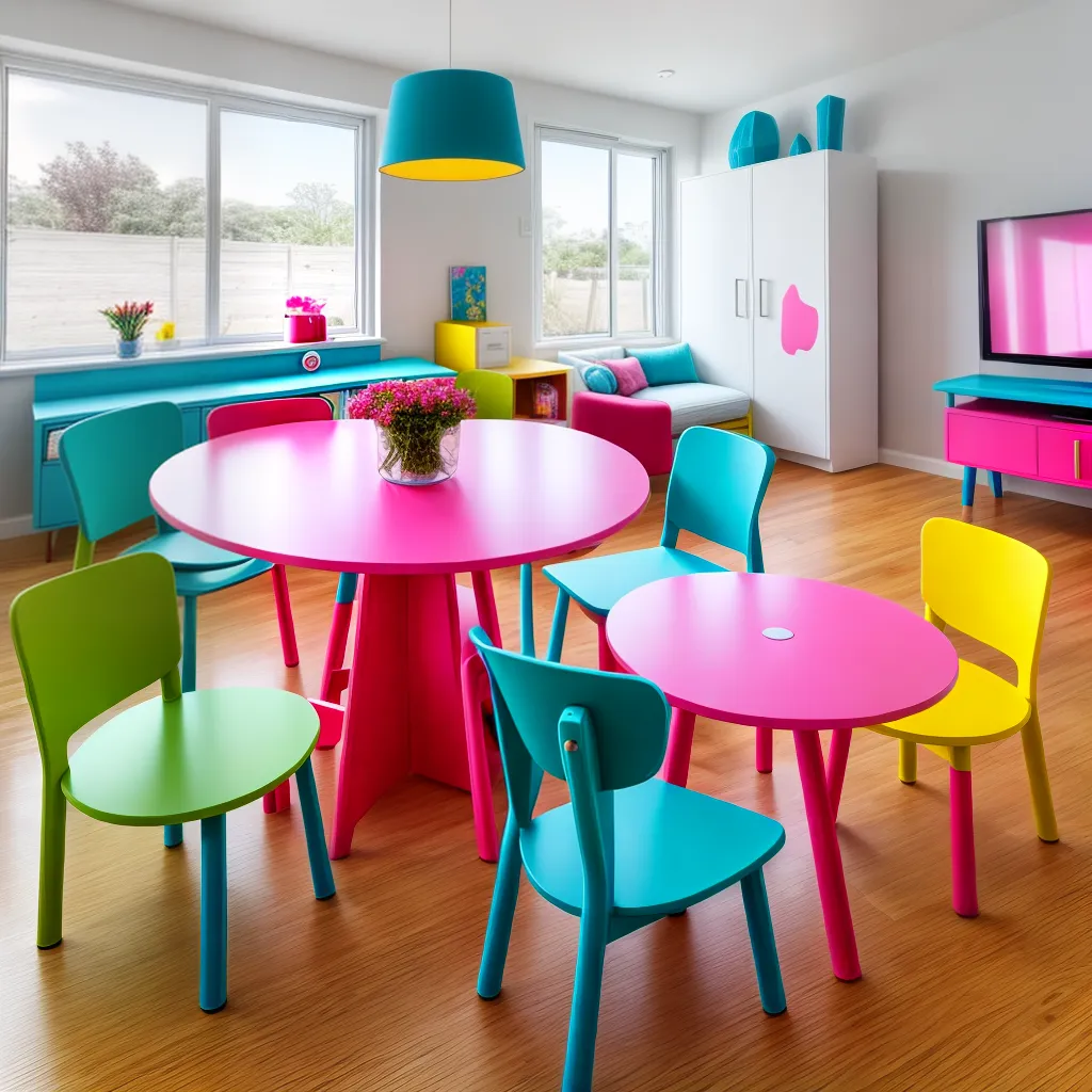 conjunto infantil mesa cadeiras animais