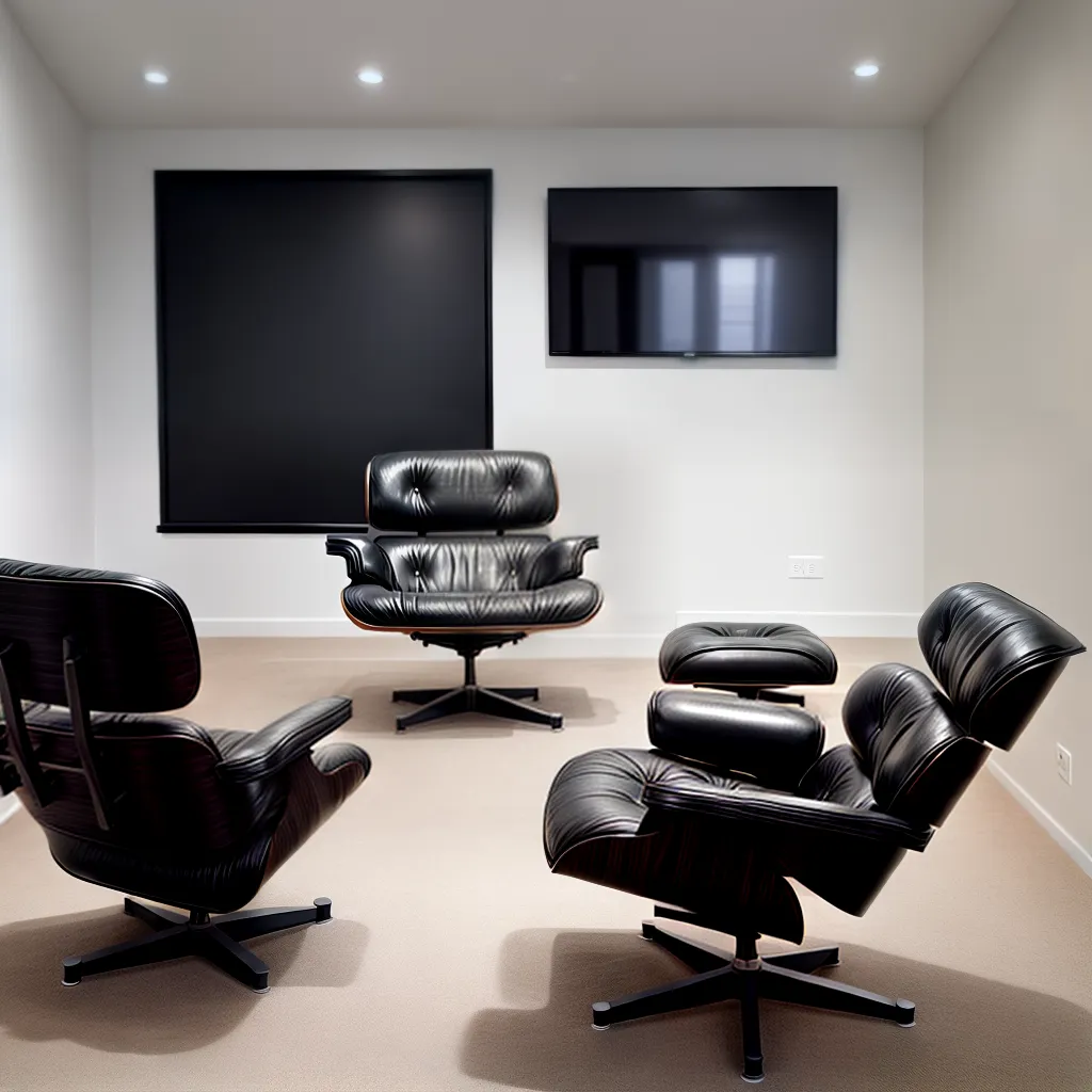 cadeira eames preto branco sofisticacao 1