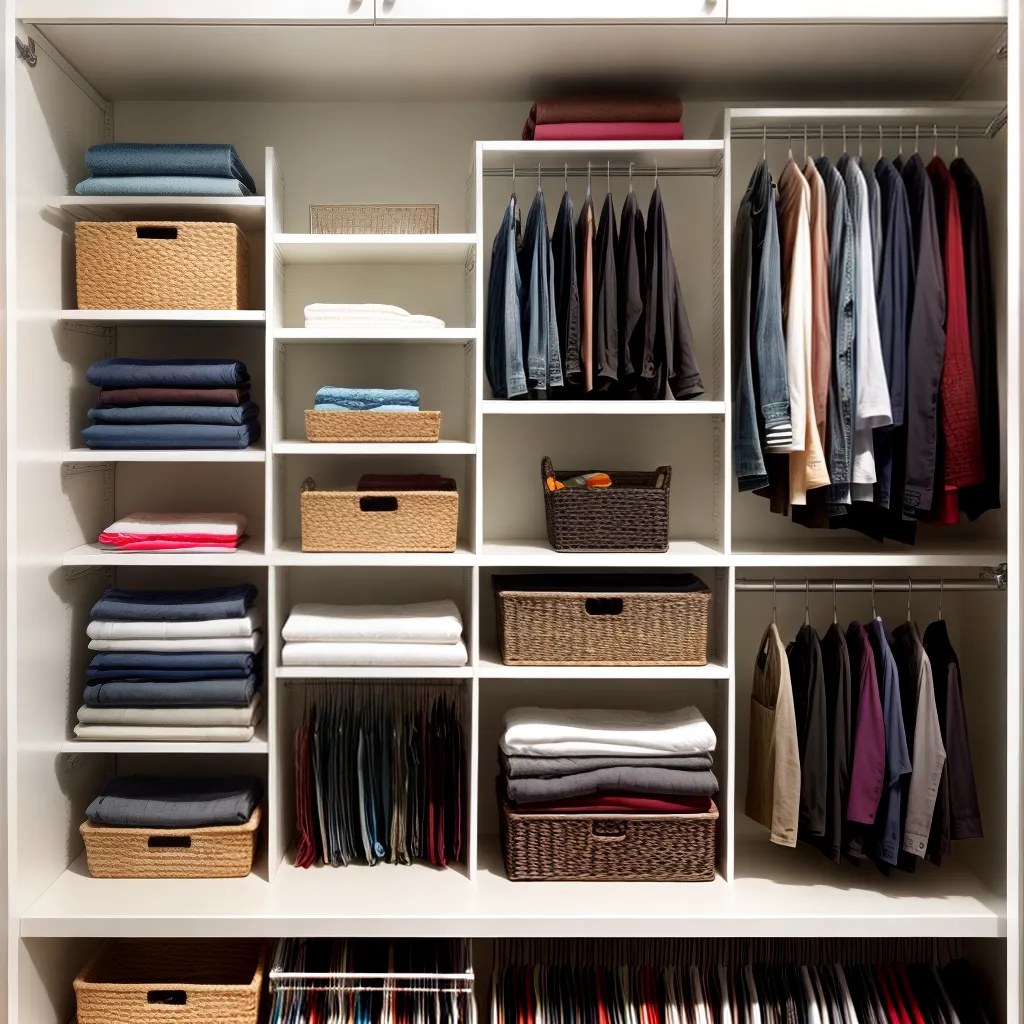 closet organizado roupas sapatos