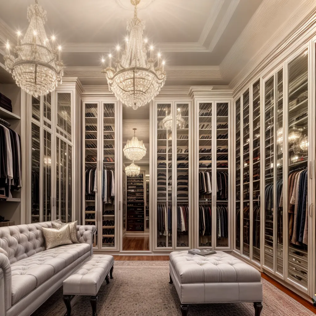 Ideias de decoração de closet luxuosos