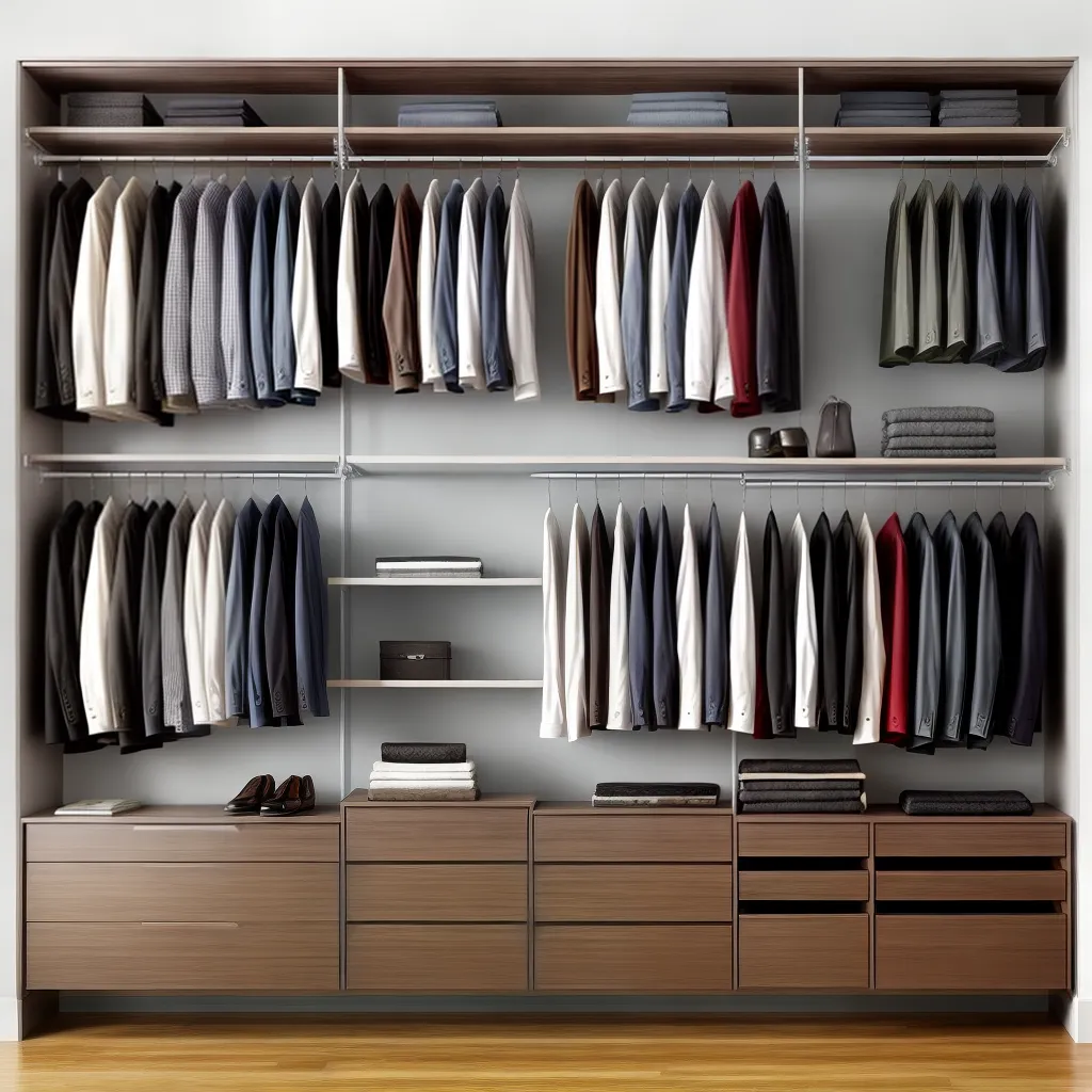 closet moderno organizado pratico