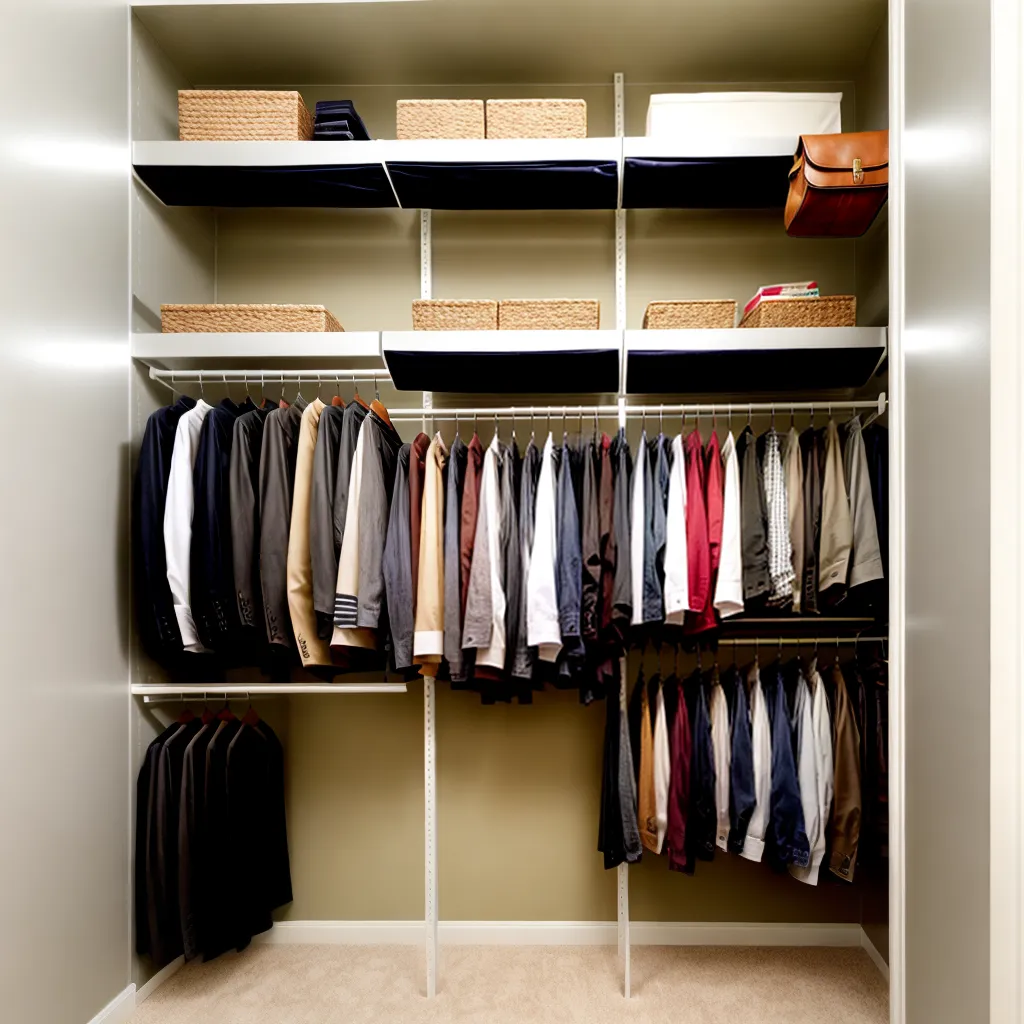 closet organizado armazenamento pratico 1