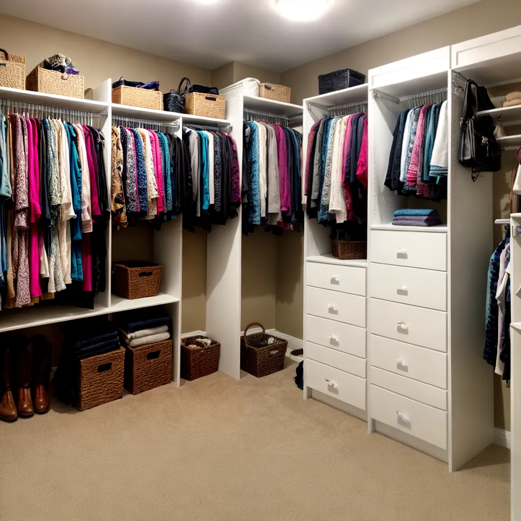 closet organizado roupas sapatos