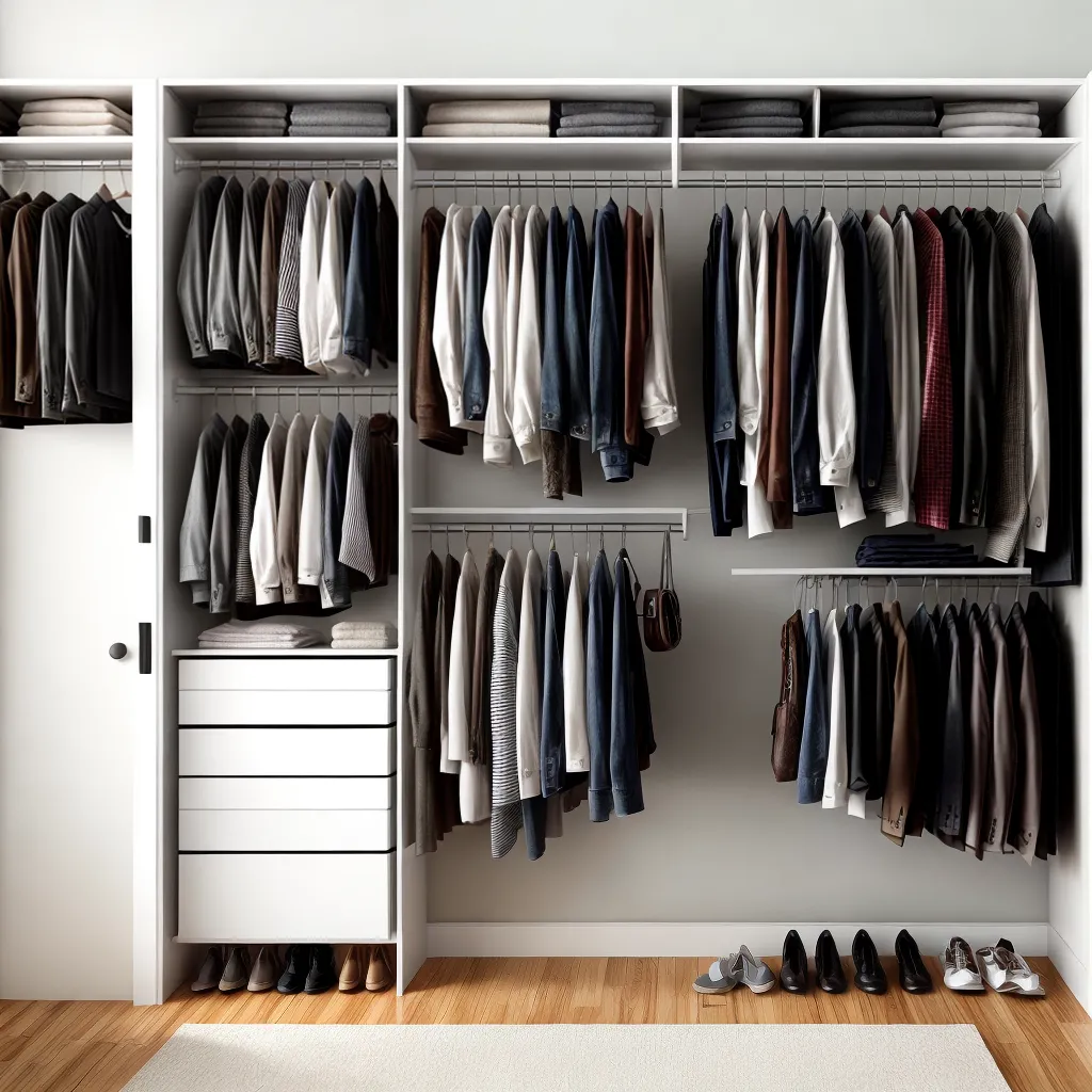 closet organizado roupas sapatos acessorios