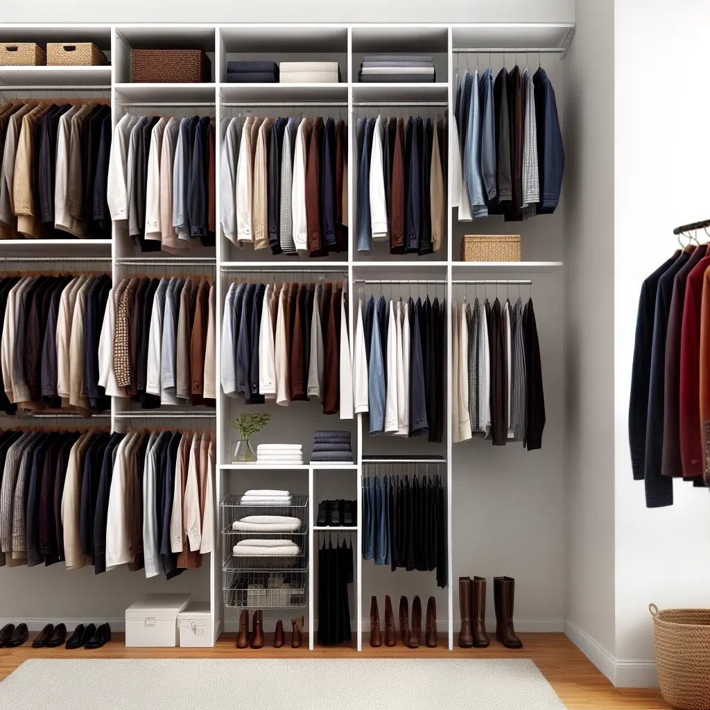 closet organizado roupas verao inverno