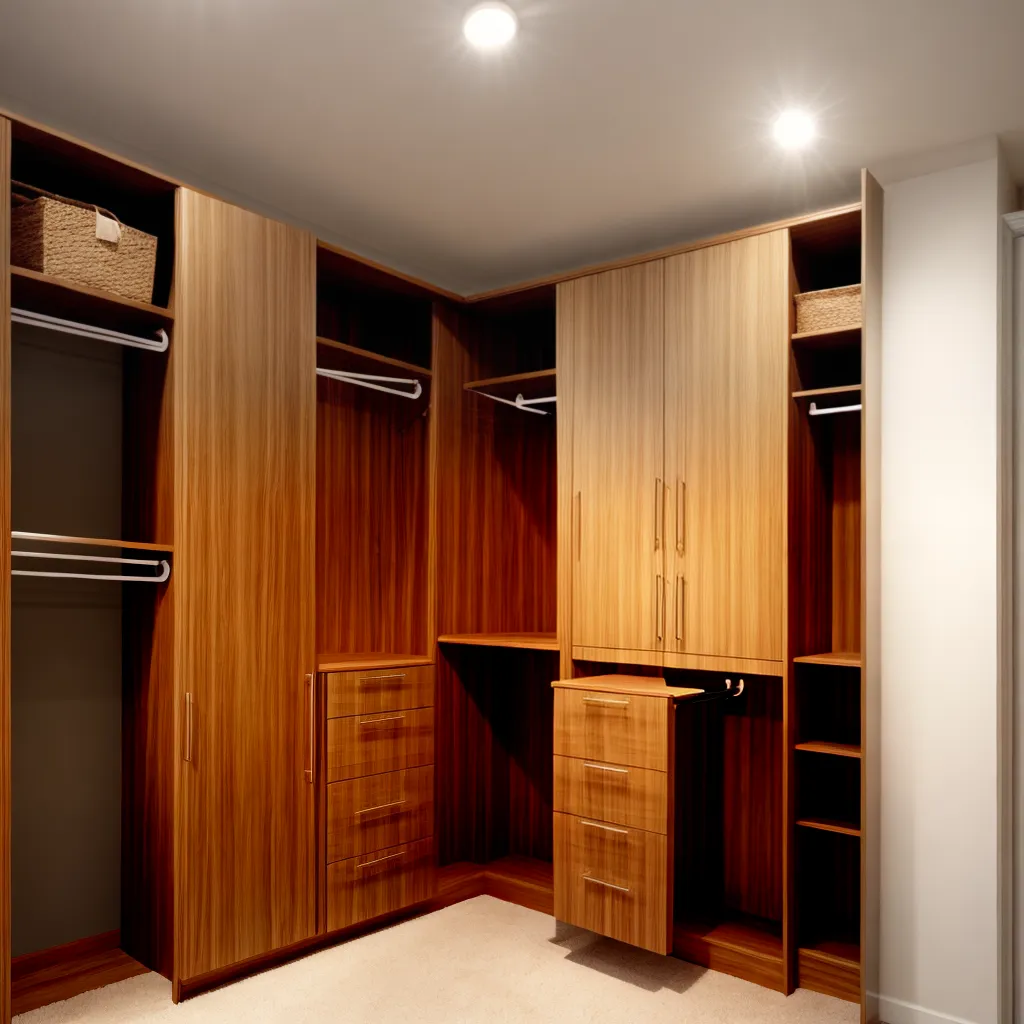 closet organizado luzes decoracao elegante