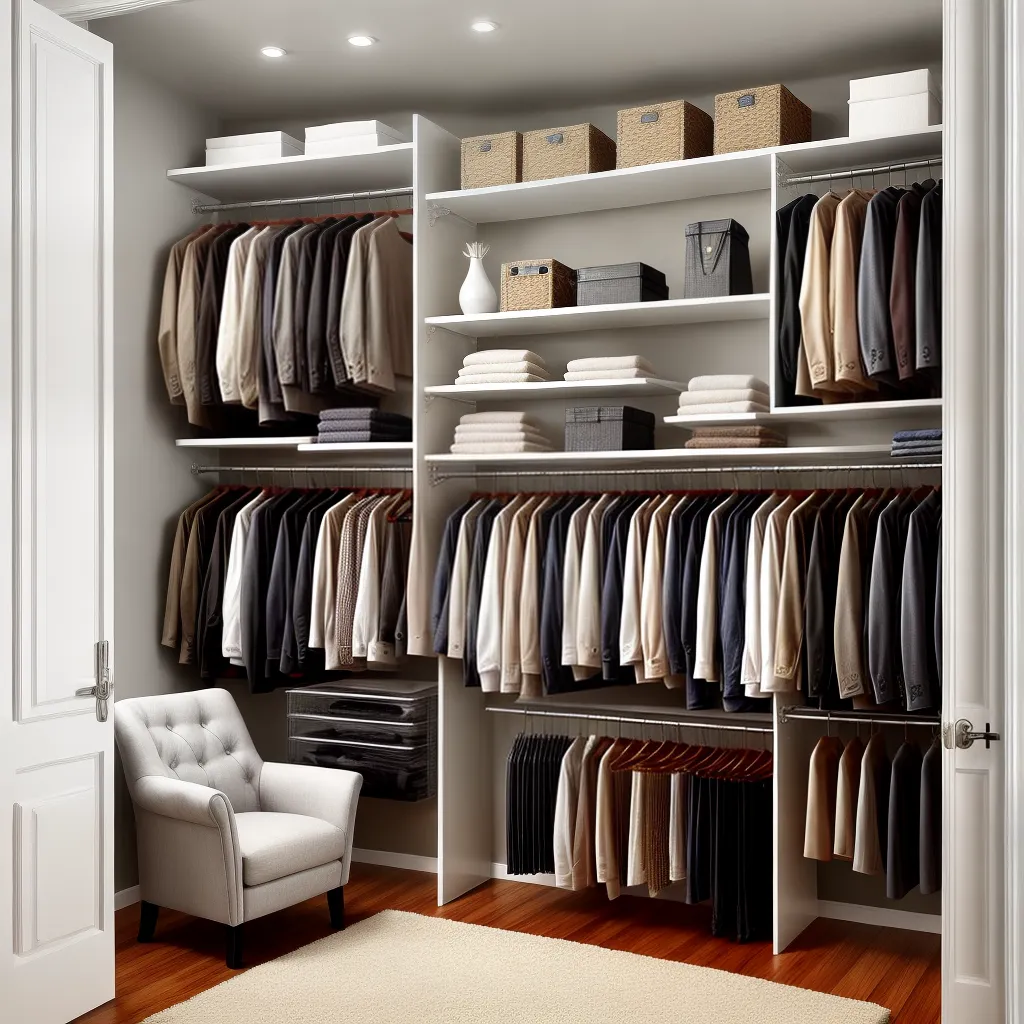 closet organizado luzes acochoado