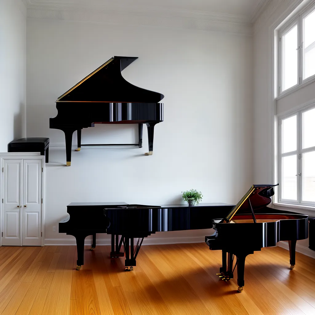 sala musica minimalista piano instrumentos
