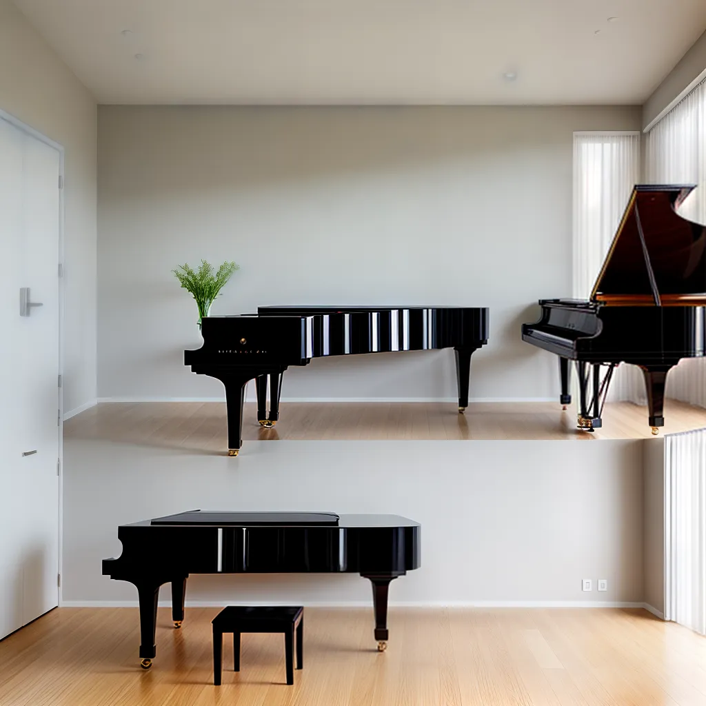 sala musica minimalista piano acustica