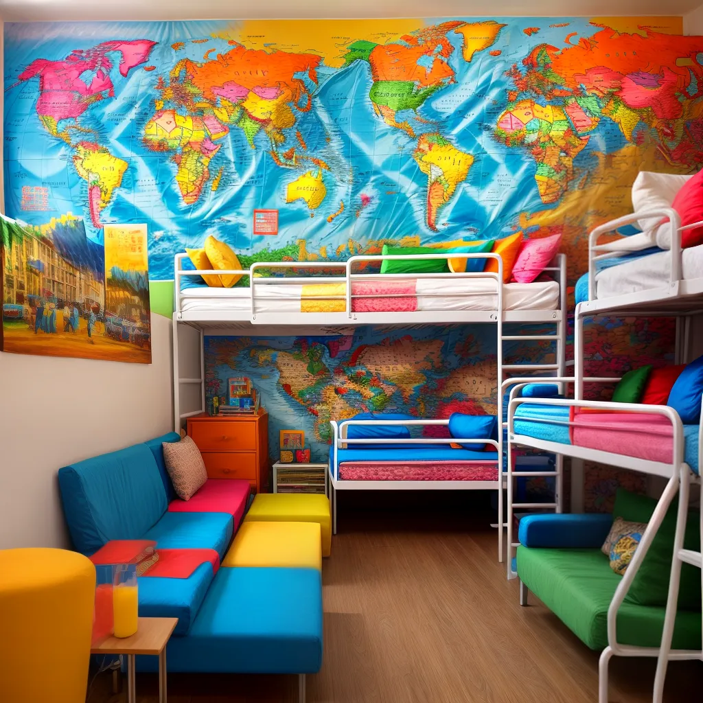 area comum hostel conversas arte