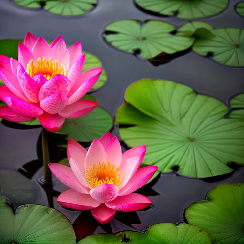 flor lotus rosa biomimetica