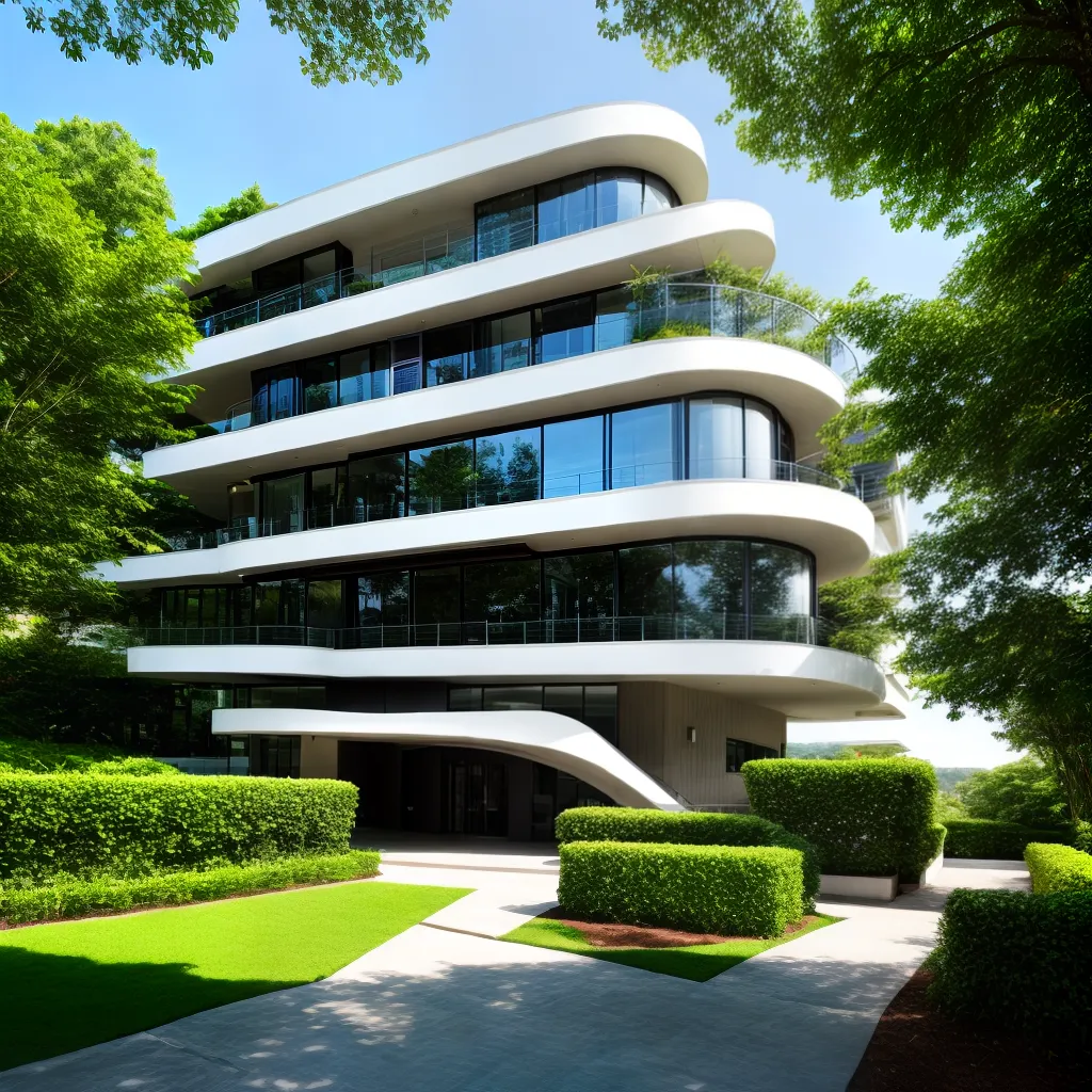 edificio futurista natureza integrada