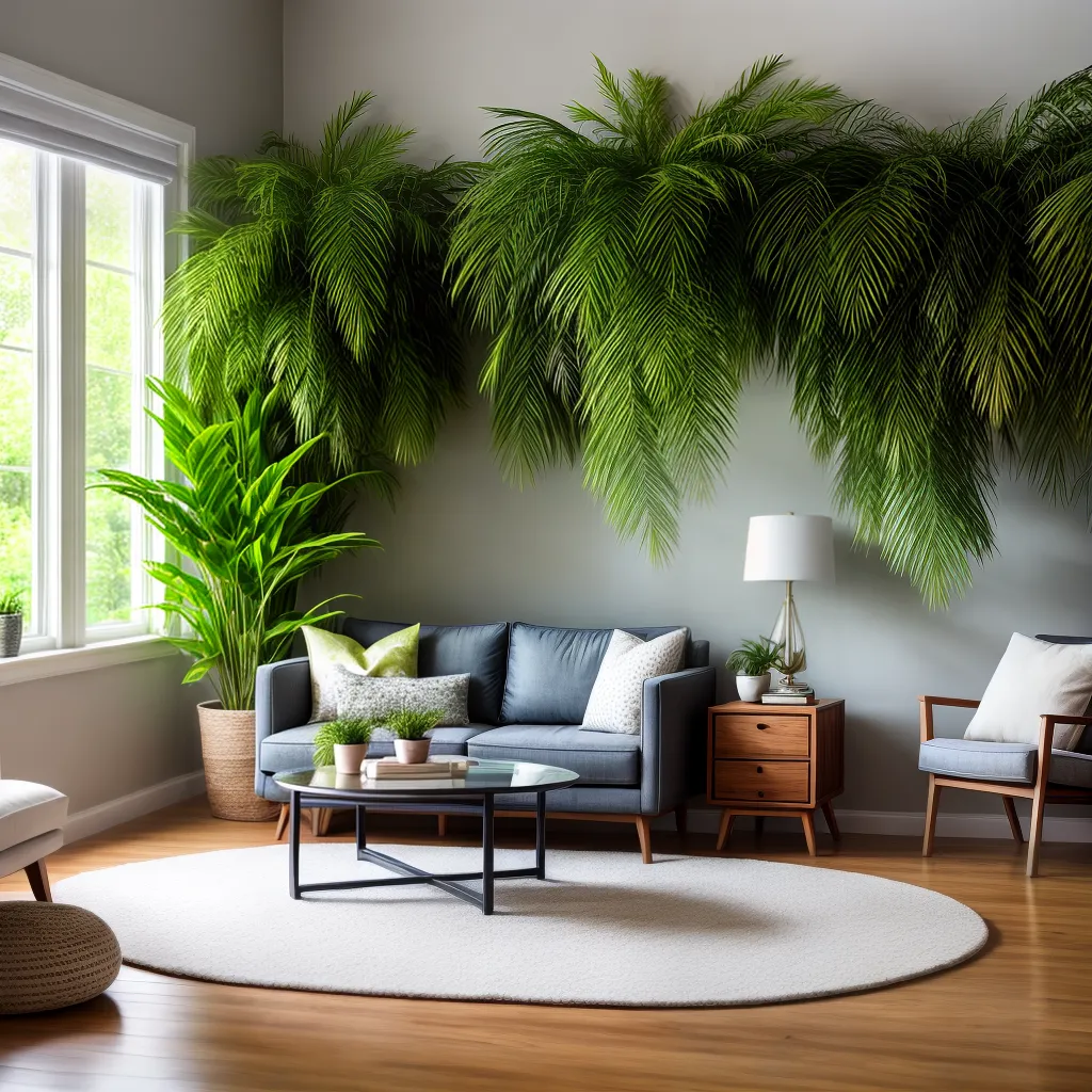 sala decorada difusor plantas acolhedora
