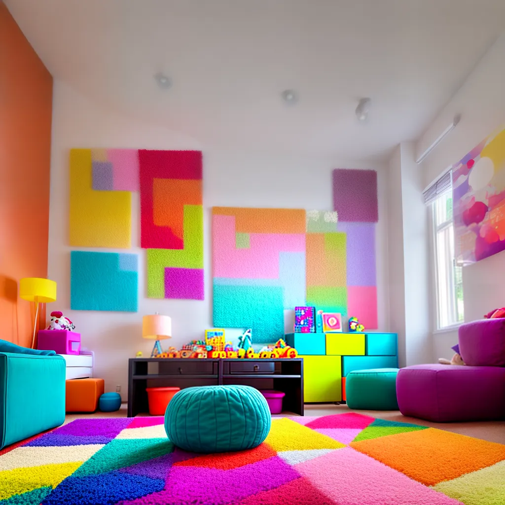 sala brincar colorida estimulante criancas