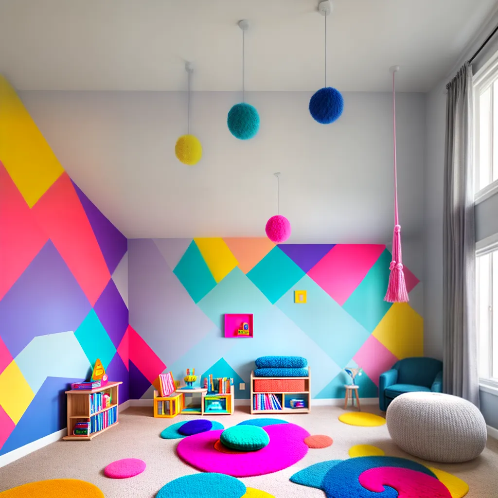 sala brincar colorida elementos sensoriais