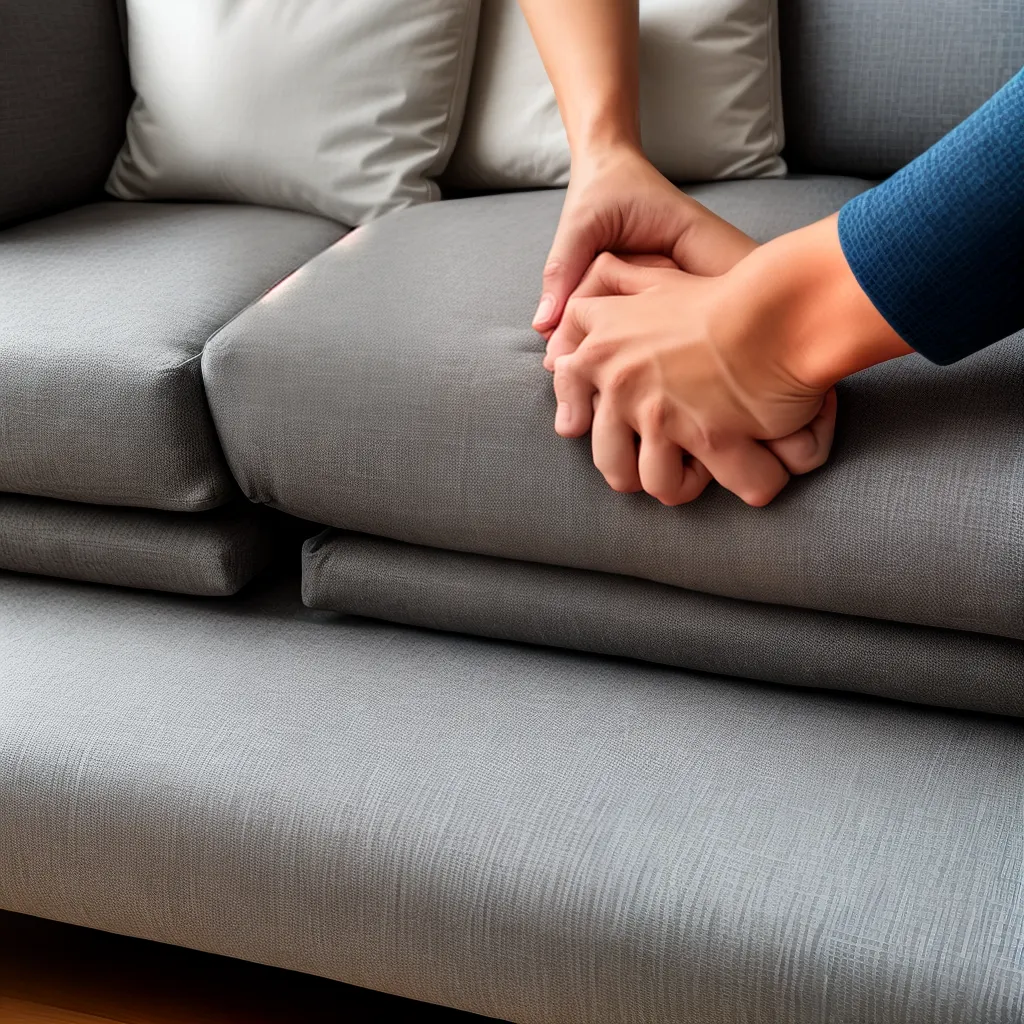 toque textura sofa decorado