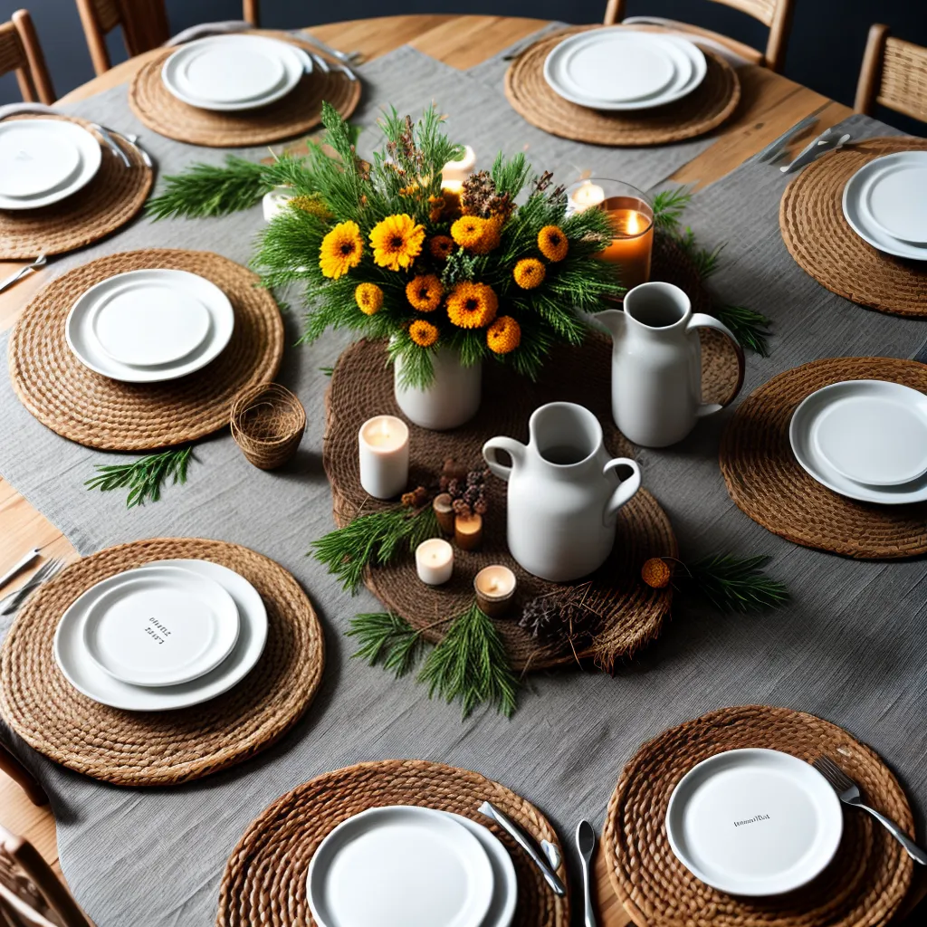 mesa rustica decoracao natural