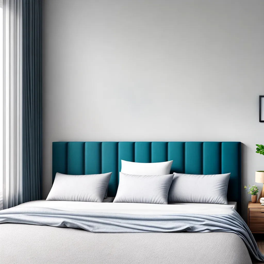 quarto azul branco velas cama flores