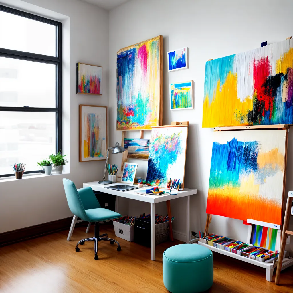 estudio arte janelas pinturas criatividade