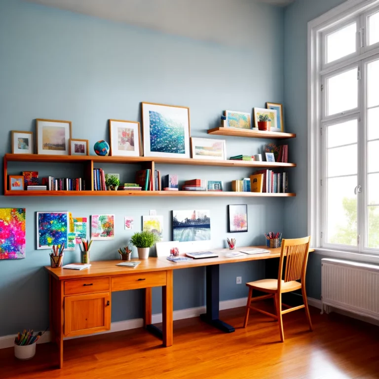Decoração de ateliês caseiros: transformando um cômodo em um espaço de criação.