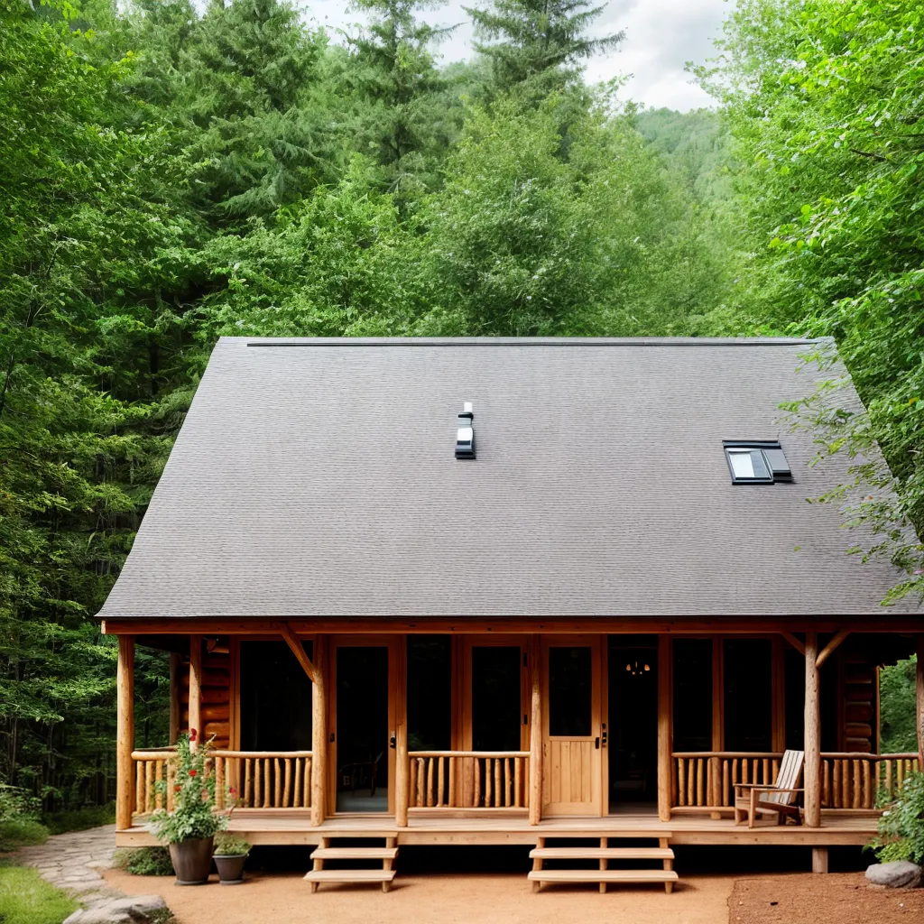 cabana encantadora floresta jardim