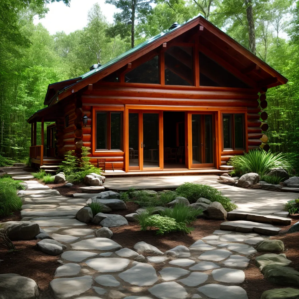 cabana acoalhada floresta integracao natureza