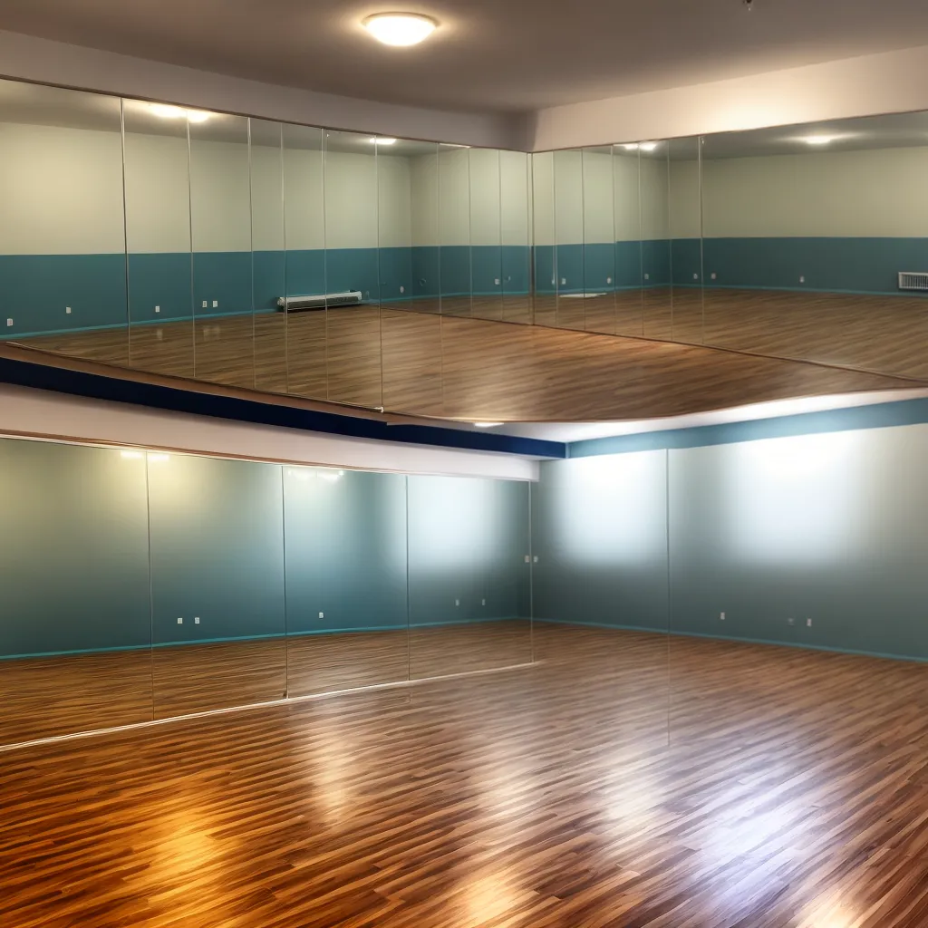 estudio danca espelho elegante