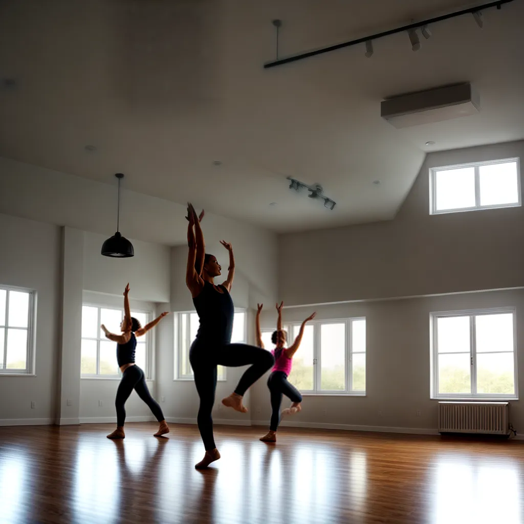 estudio danca espacoso cores propriedades