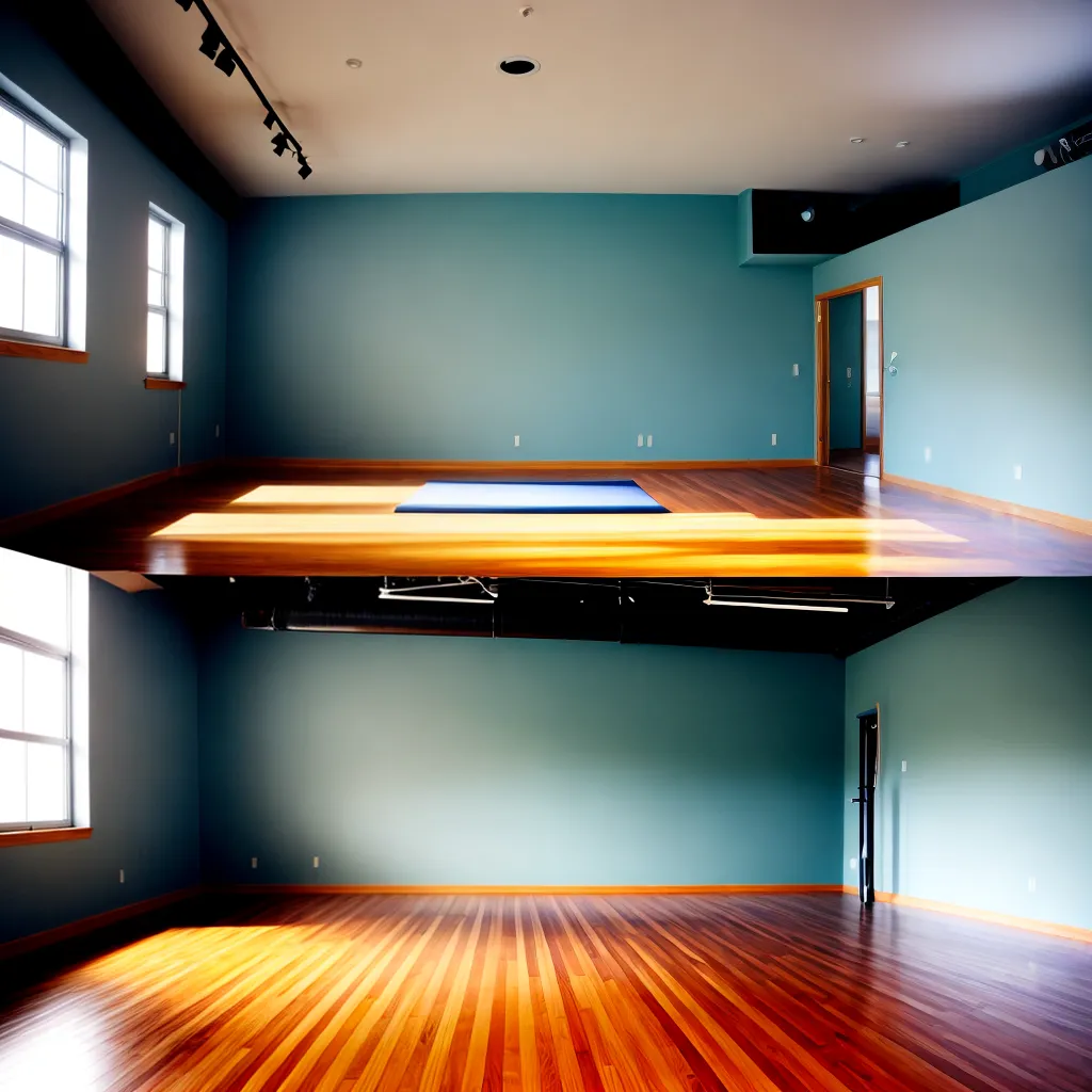 estudio danca espacoso mirrors divisoes
