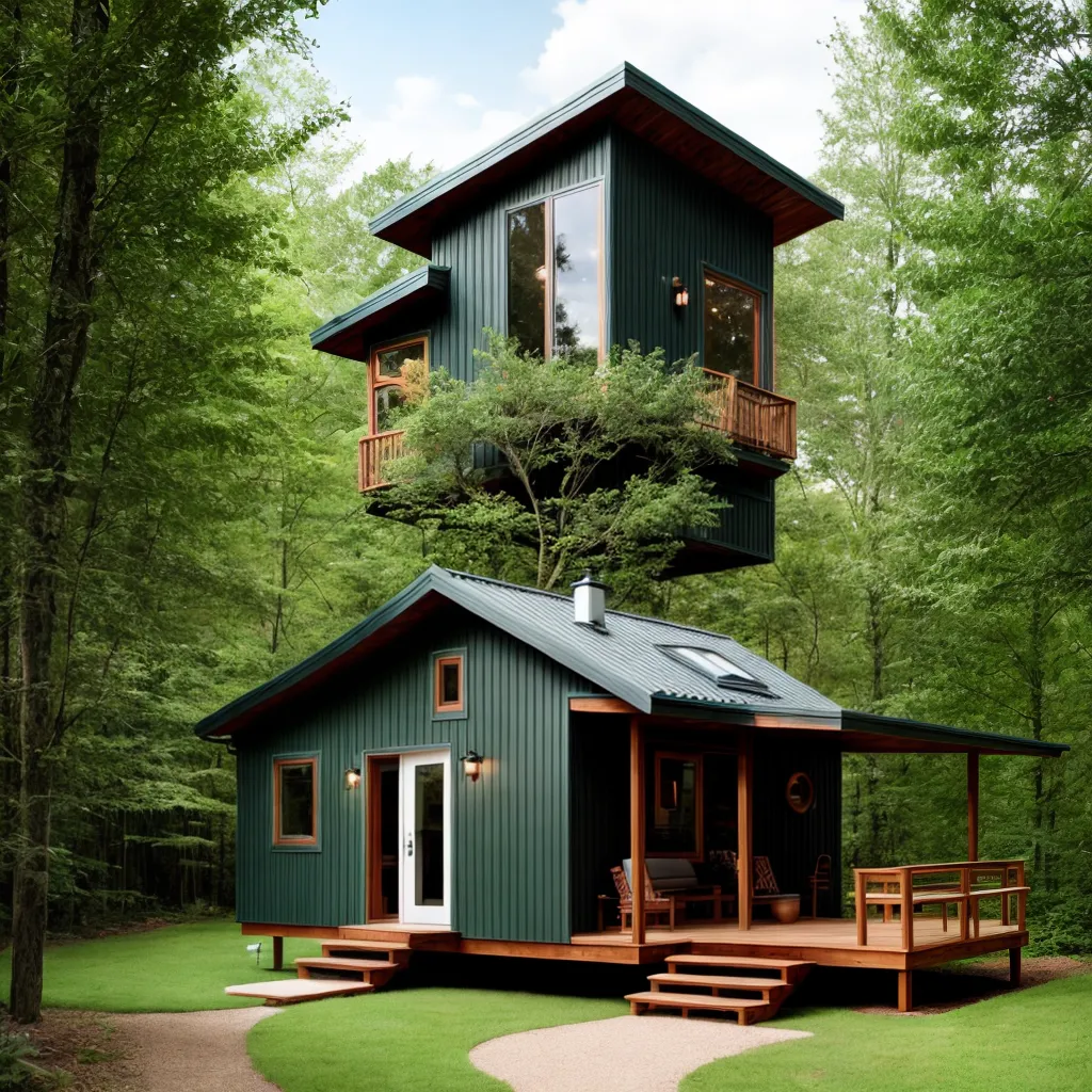 casa pequena floresta verde