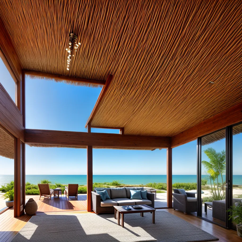 casa litoral rustica janela oceano
