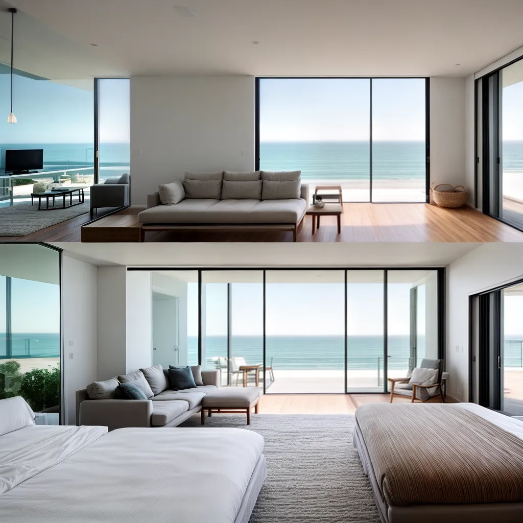 casa praia minimalista luz natureza