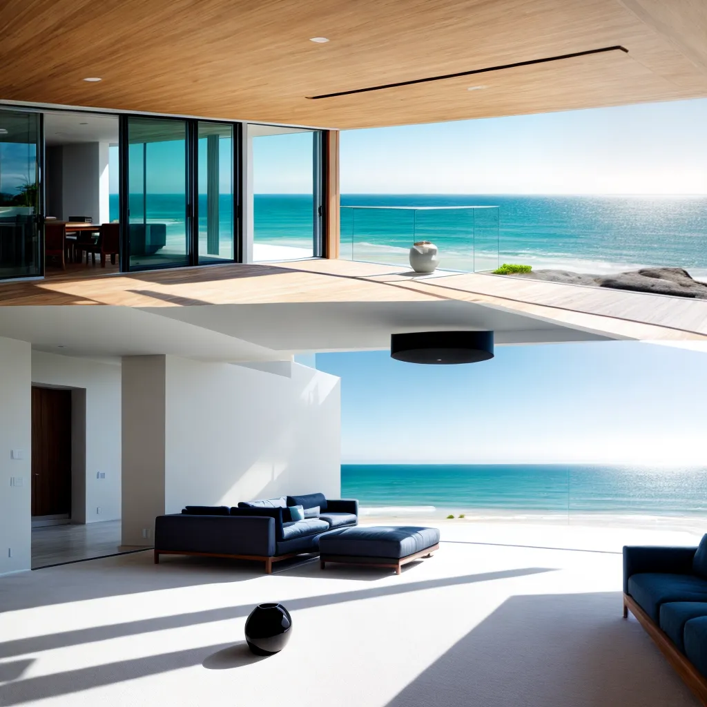A influência do minimalismo na decoração de casas na praia