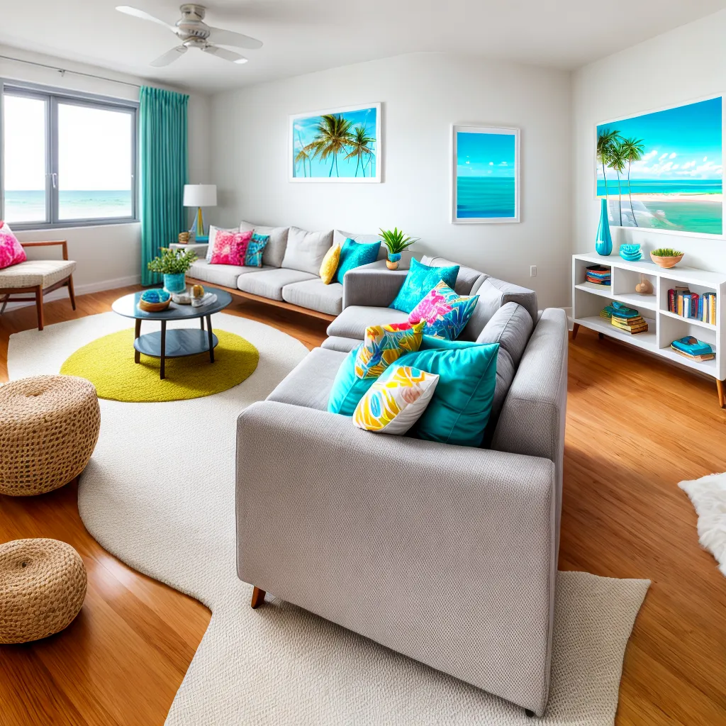 Como utilizar estampas na decoração de casas na praia