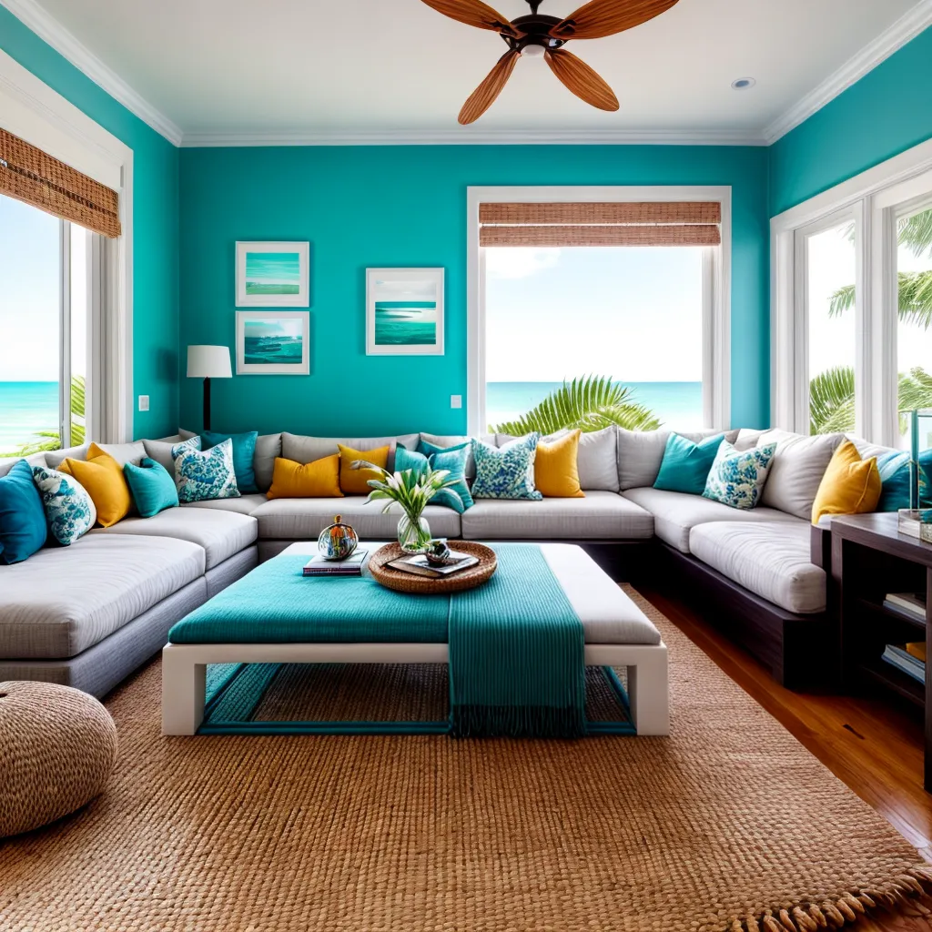Como utilizar estampas na decoração de casas na praia