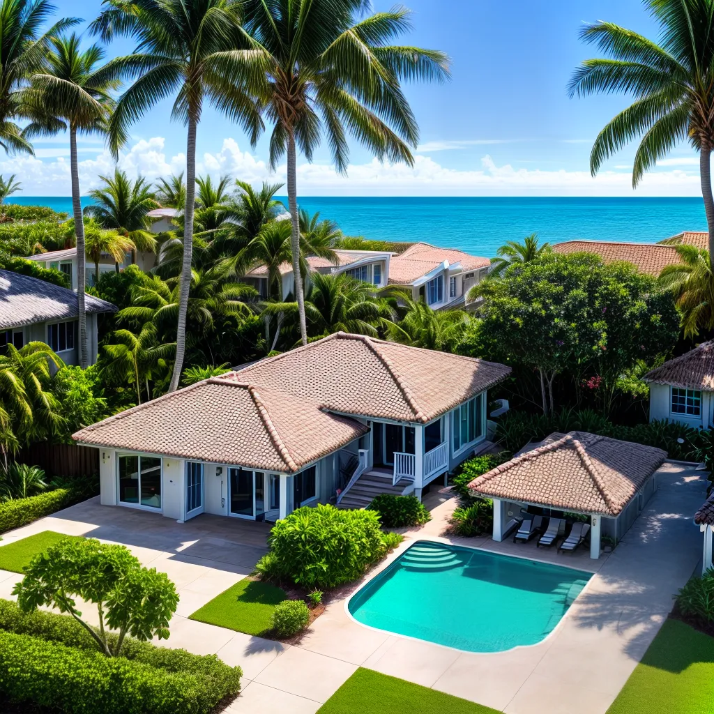 casa praia piscina tropical relaxamento 1