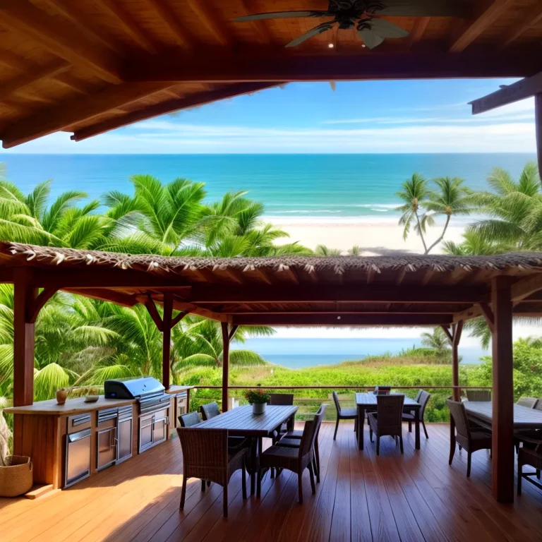 Dicas para criar uma cozinha ao ar livre em casas na praia