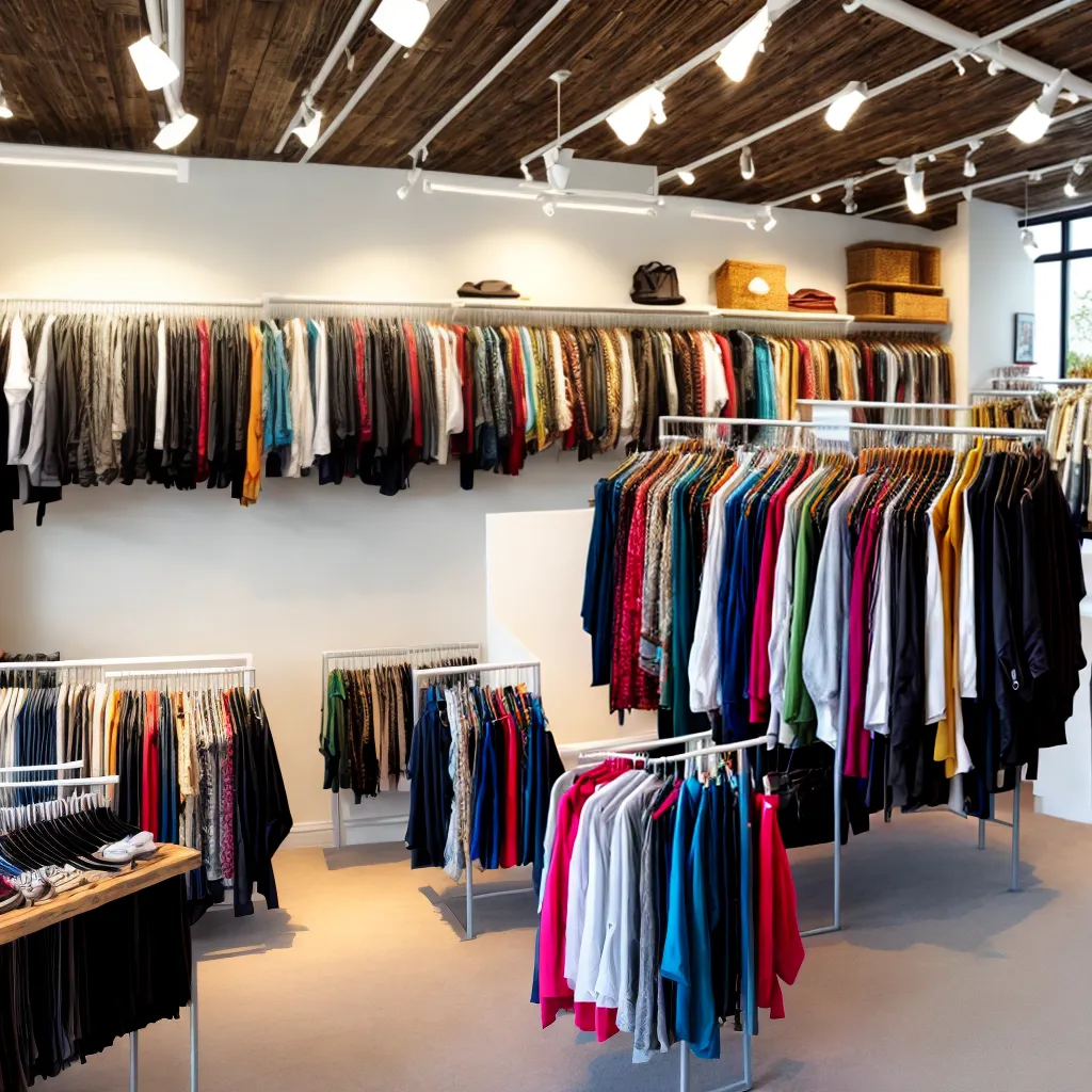 loja moda sustentavel interior reciclado