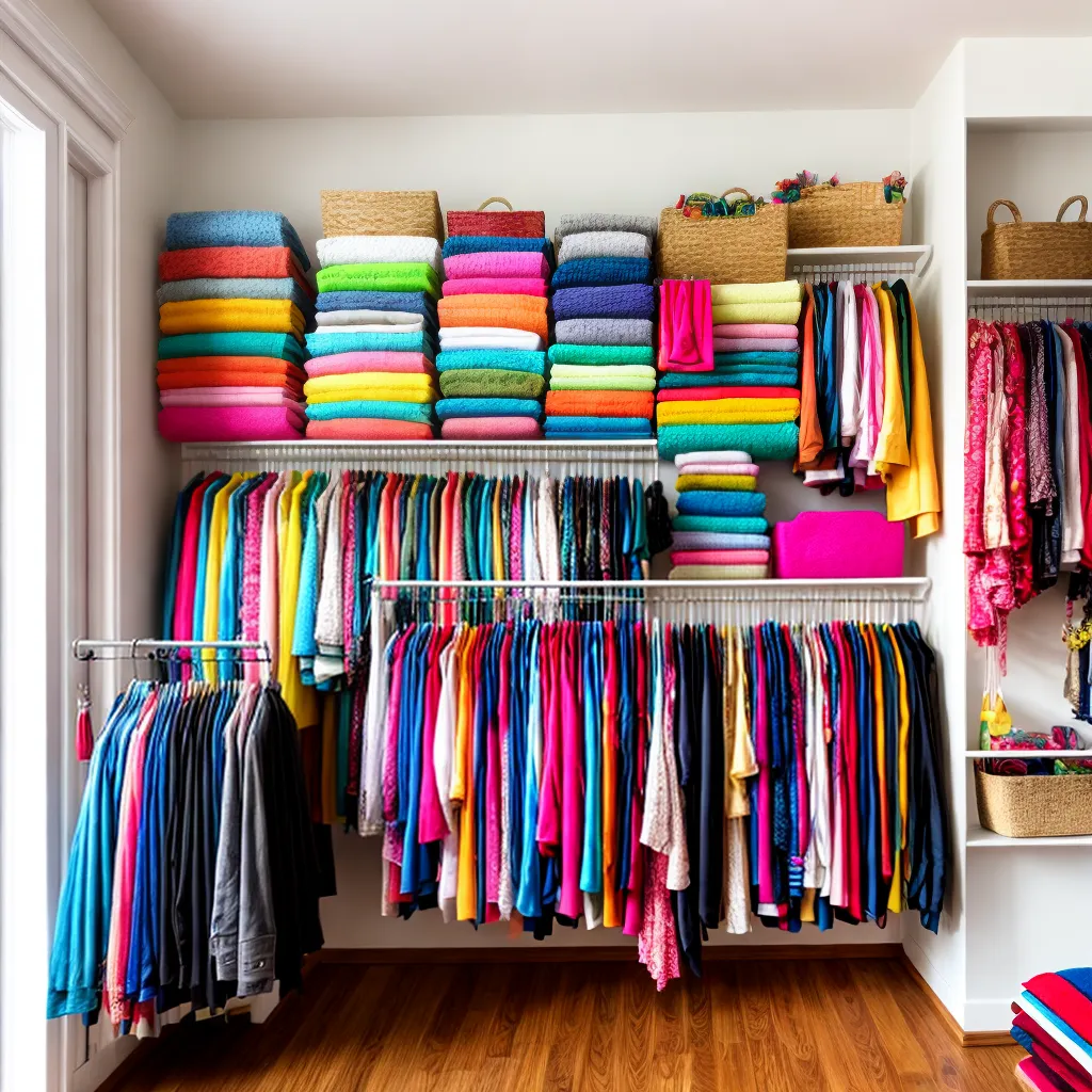 boutique colorida roupas criativas