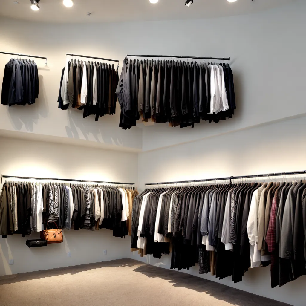 loja roupas moderna ambiente