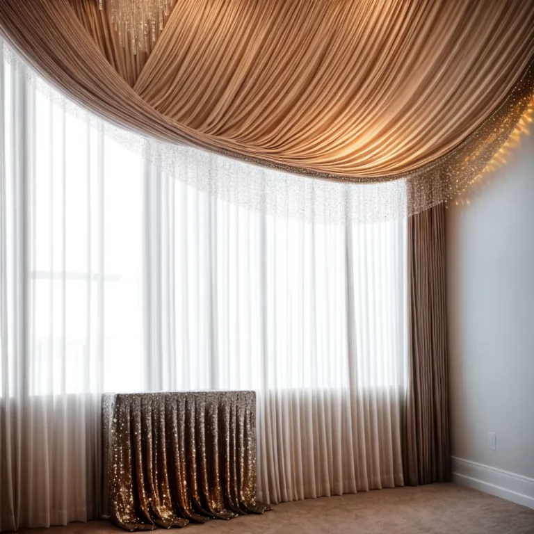 Uso de tecidos e cortinas na decoração de espaços de eventos